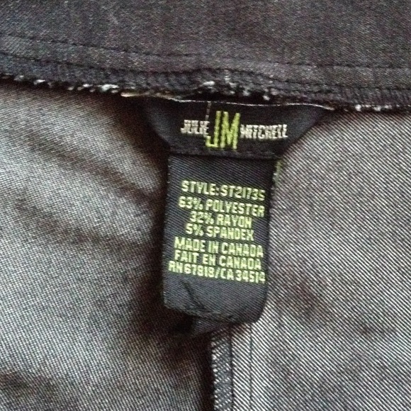 Julie Mitchell Charcoal  Gray Slacks - Picture 3 of 3